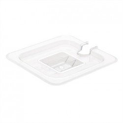 Vogue Polycarbonate 1/6 Notched Gastronorm Lid