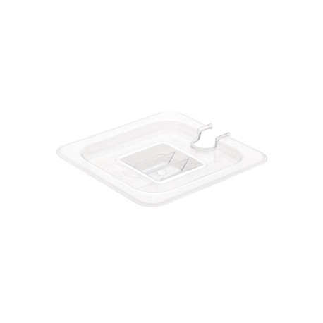 Vogue Polycarbonate 1/6 Notched Gastronorm Lid