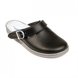 Abeba Leather Clog Black Size 40