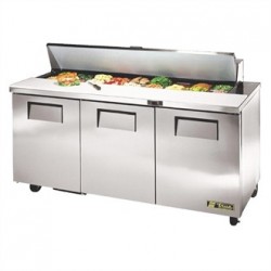 True Salad Prep Counter 3 Door 538Ltr TSSU-72-18