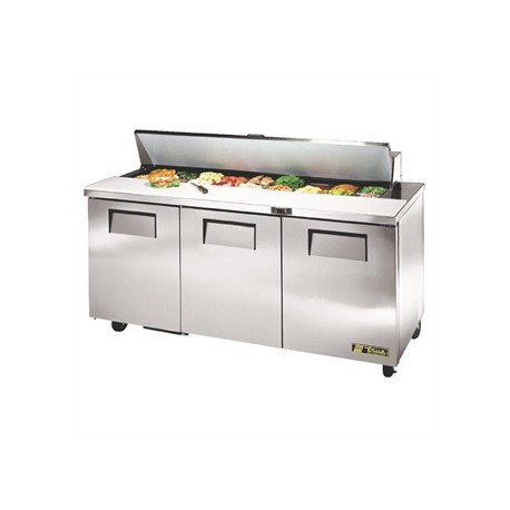 True Salad Prep Counter 3 Door 538Ltr TSSU-72-18