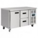 Polar 1 Door and 2 Drawer Counter Fridge 228Ltr