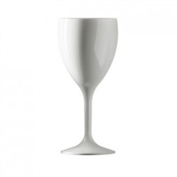 BBP Polycarbonate Wine Glass 312ml White