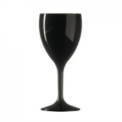 BBP Polycarbonate Wine Glass 312ml Black