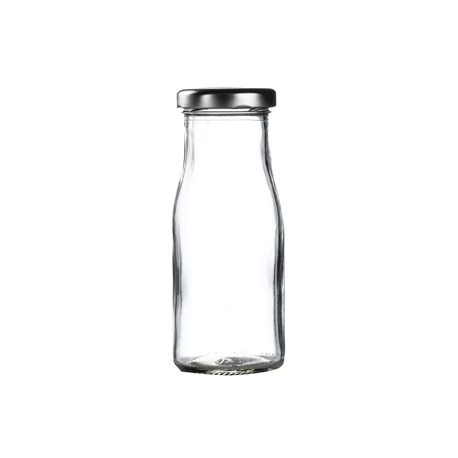 Silver Cap for Mini Milk Bottles