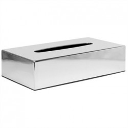 Chrome Rectangular Tissue Holder