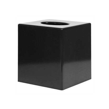 Black Cube Tissue Holder