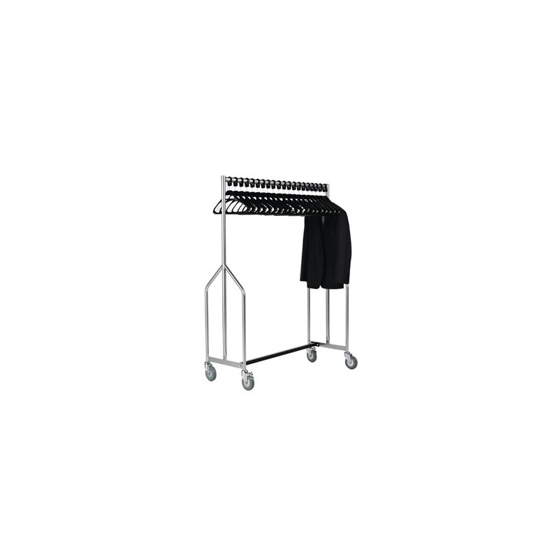 Z Rails For Uniforms Heavy Duty Z Garment Rail With 20 Hangers - Nella Online