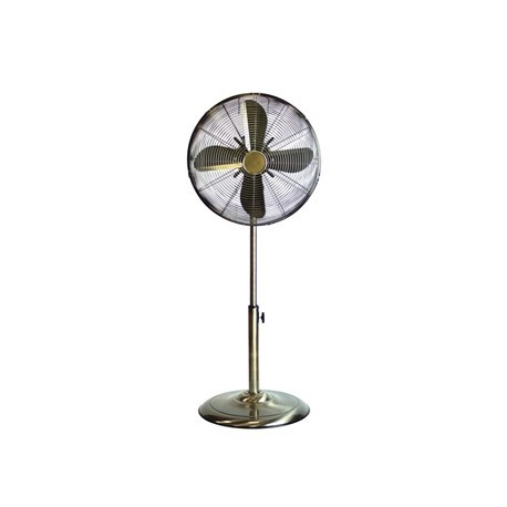 Status 16" Oscillating Antique Brass Stand Fan