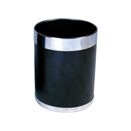 Bolero Waste Paper Bin with Silver Rim