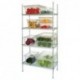 Vogue 4 Tier Wire Shelving Kit 1830x460mm