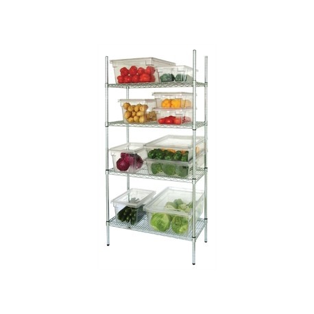 Vogue 4 Tier Wire Shelving Kit 1830x460mm