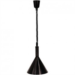 Long Life Rise and Fall Heat Lamp Conical Black