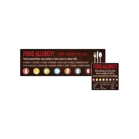 Food Allergen Window and Wall Stickers