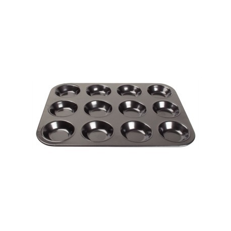 Vogue Carbon Steel Non-Stick Mini Muffin Tray 12 Cup