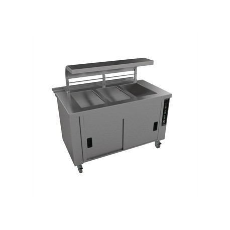 Falcon Chieftain 3 Well Heated Servery Counter with Trayslide HS3