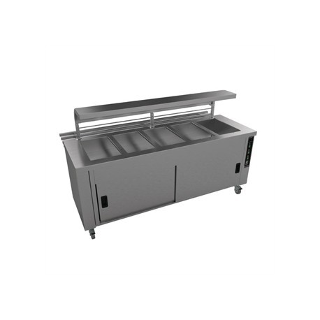 Falcon Chieftain 5 Well Heated Servery Counter with Trayslide HS5