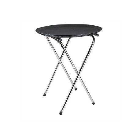 Kristallon Plastic Oval Non Slip Tray Black 27 x 22 in