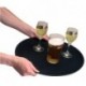 Kristallon Plastic Round Anti Slip Tray Black 11 in