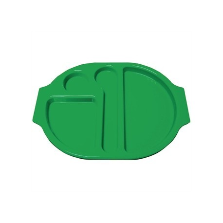 Kristallon Plastic Food Compartment Tray Small Green