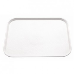 Kristallon Plastic Foodservice Tray Large in White