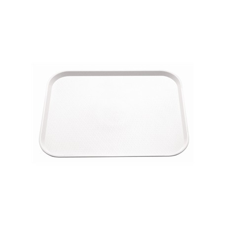Kristallon Plastic Foodservice Tray Large in White