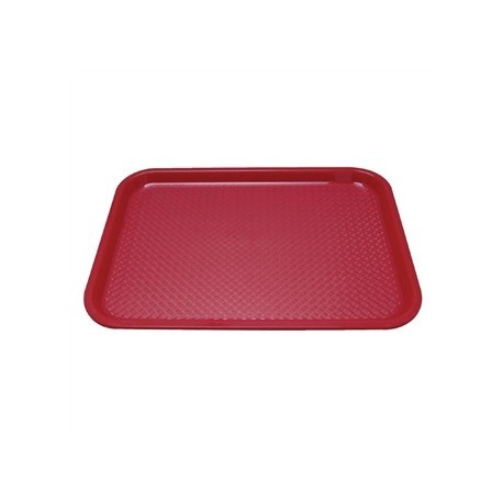 Kristallon Plastic Foodservice Tray Large in Red
