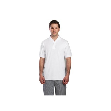 Unisex Polo Shirt White L