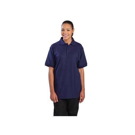 Unisex Polo Shirt Navy Blue L
