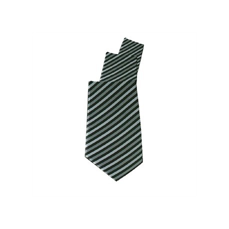 Uniform Works Tie Grey Skinny Stripe