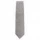 Uniform Works Tie Silver and Black Fine Stripe