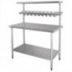 Vogue Stainless Steel Prep Station with Gantry