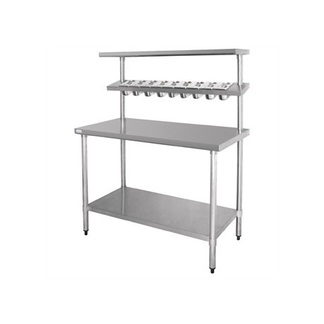Vogue Stainless Steel Prep Station with Gantry Large