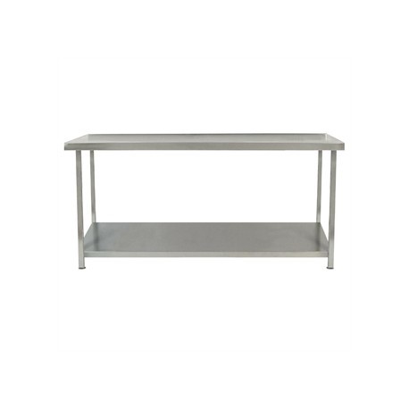 Parry Fully Welded Stainless Steel Wall Table with Undershelf 1200x600mm