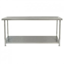 Parry Fully Welded Stainless Steel Centre Table with Undershelf 1200x600mm