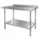 Vogue Stainless Steel Table with Upstand 1500mm