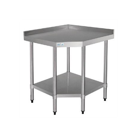 Vogue Stainless Steel Corner Table 700mm
