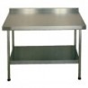Franke Sissons Stainless Steel Wall Table with Upstand 600x600mm