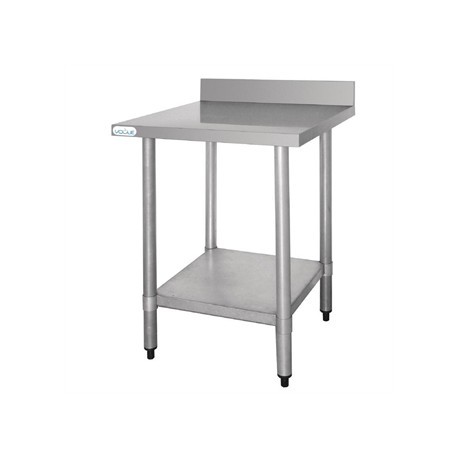 Vogue Stainless Steel Prep Table with Upstand 900mm