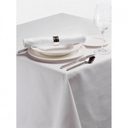 Palmar Polyester Tablecloth White 70in