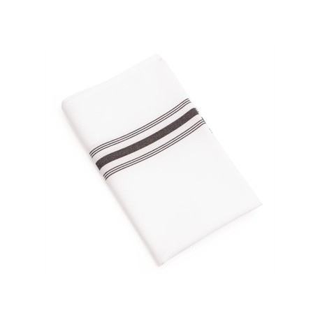 Bistro Table Napkins Black Stripe