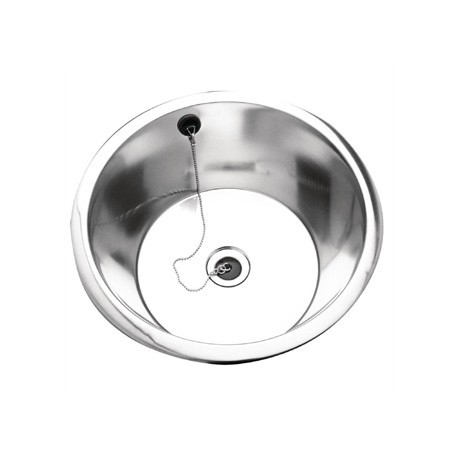 Franke Sissons Stainless Steel Rimmed Edge Round Inset Sink Bowl 305mm