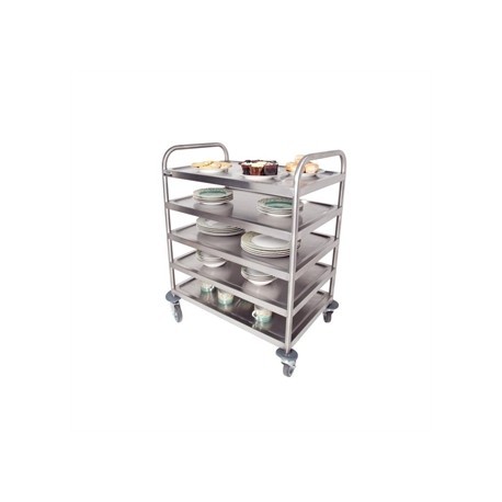 Craven 5 Tier General Purpose and Cleaning Trolley With Brakes