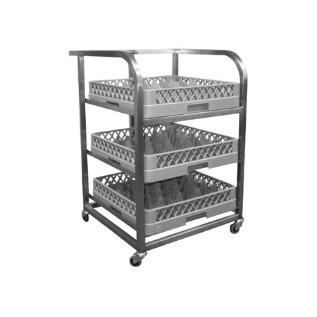 Craven Stainless Steel Glass Tray Trolley