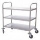 Vogue Stainless Steel 3 Tier Clearing Trolley Small