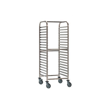Bourgeat Double Gastronorm Racking Trolley 15 Shelves