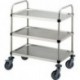 Craven Stainless Steel 3 Tier Clearing Trolley