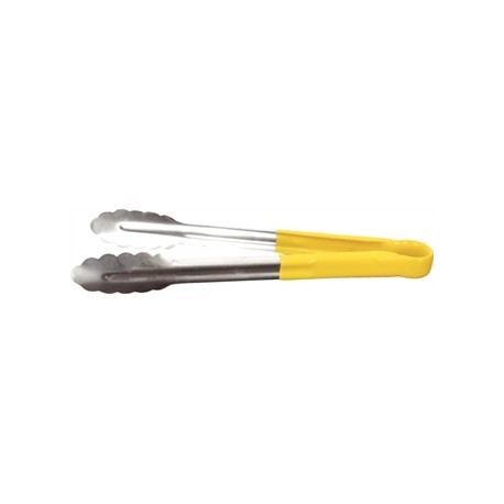 Vogue Colour Coded Yellow Serving Tongs 11in