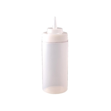 Vogue Clear Wide Neck Squeeze Sauce Bottle 32oz