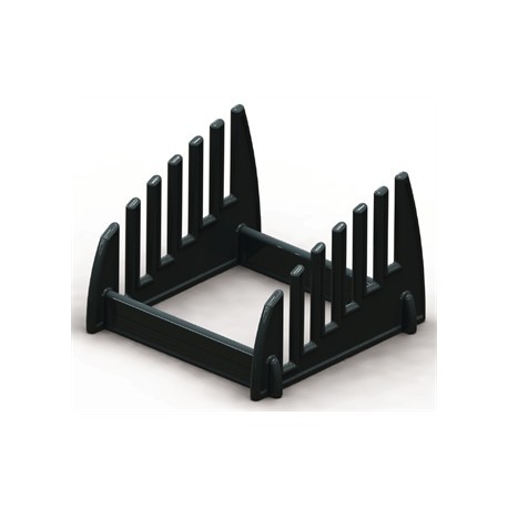 Hygiplas Black Plastic Chopping Board Rack Small